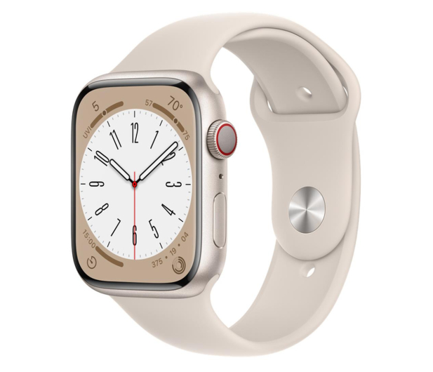 Apple Watch 8 45/Starlight Aluminum/Starlight Sport LTE - 1070996 - zdjęcie